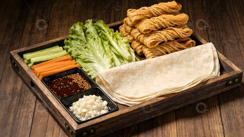 高清大图下载【趣麦麦图】烙馍卷馓子图片