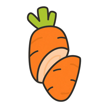 切开的萝卜蔬果免抠元素