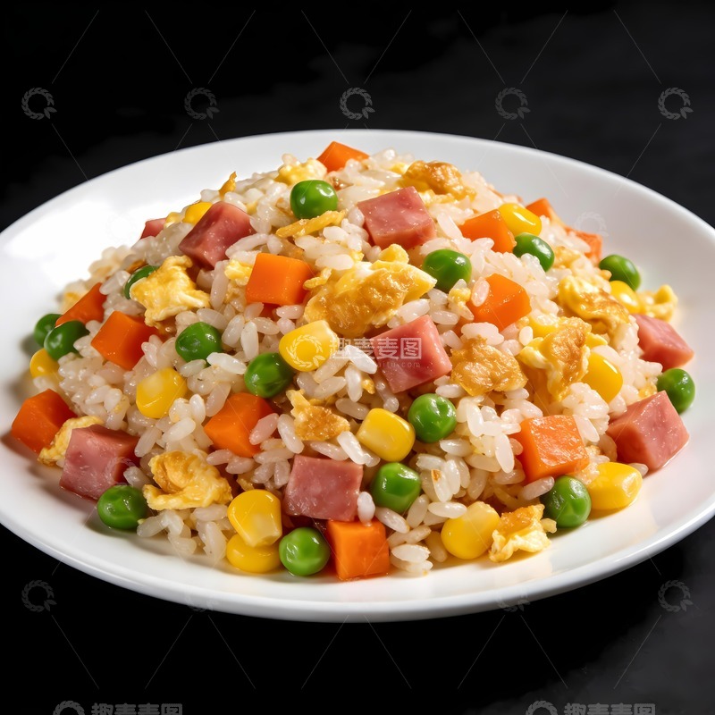 高清大图下载【趣麦麦图】-扬州炒饭蛋炒饭美食