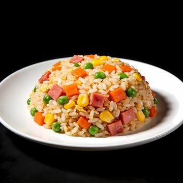 一盘美味的扬州炒饭