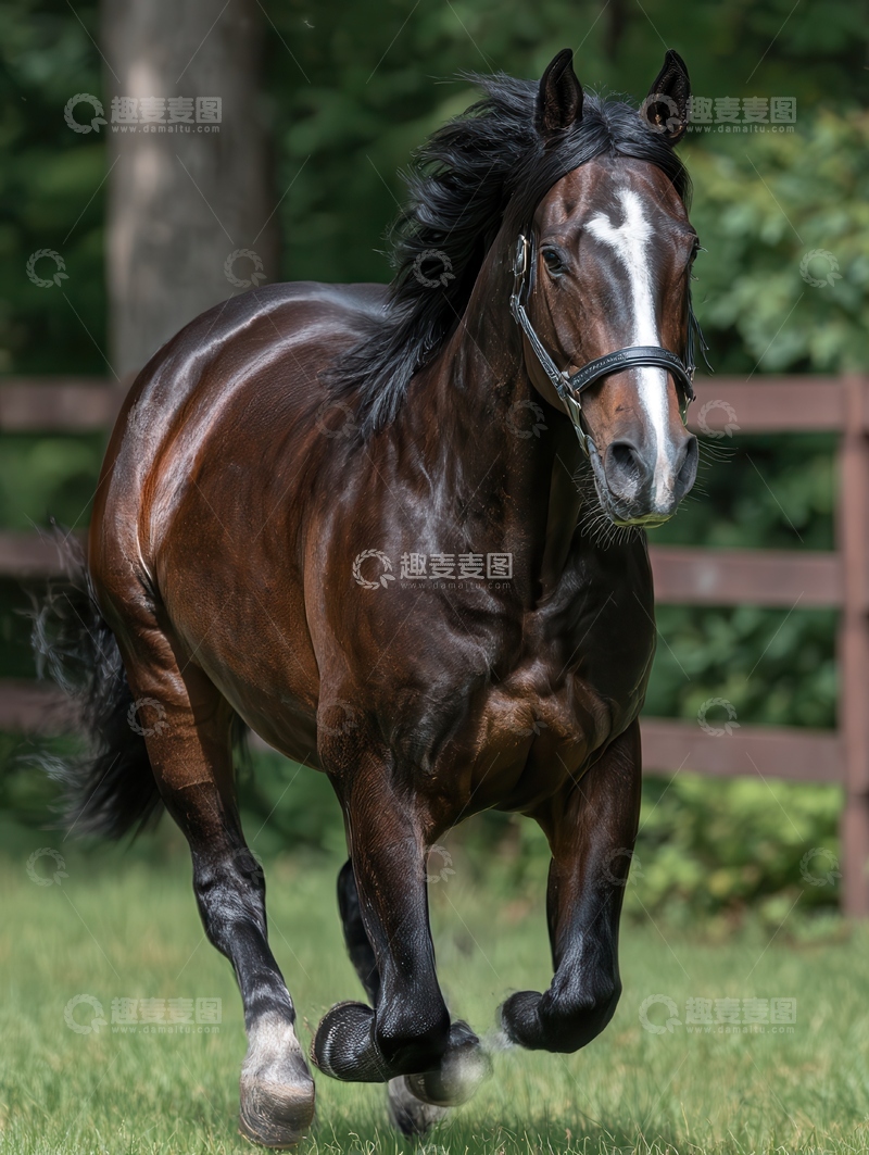 高清大图下载【趣麦麦图】荷兰温血马  星驰  敏捷 