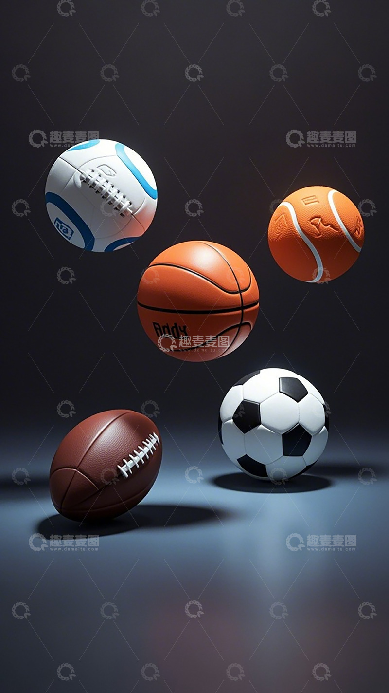 高清大图下载【趣麦麦图】运动球体悬浮艺术图片
