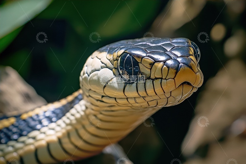 高清大图下载【趣麦麦图】一条蟒蛇特写摄影