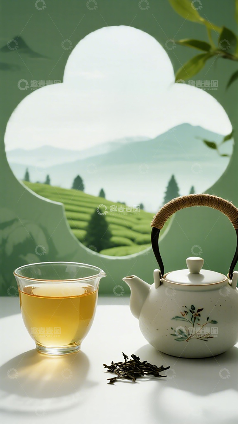 高清大图下载【趣麦麦图】山水禅意茶具摄影