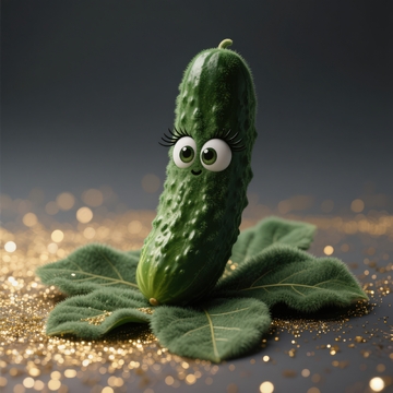 Q版卡通蔬菜系列之黄瓜