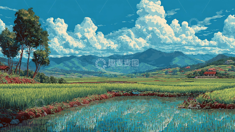高清大图下载【趣麦麦图】乡村田园美景