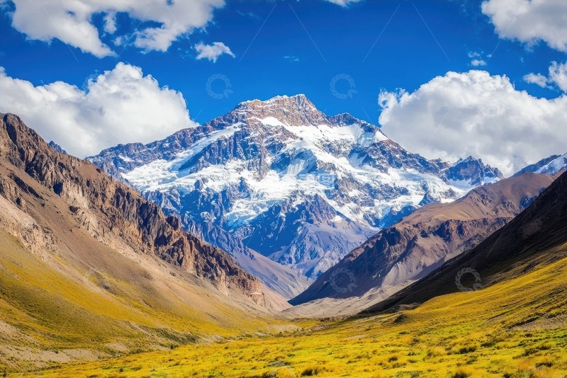 高清大图下载【趣麦麦图】雪山高原草原