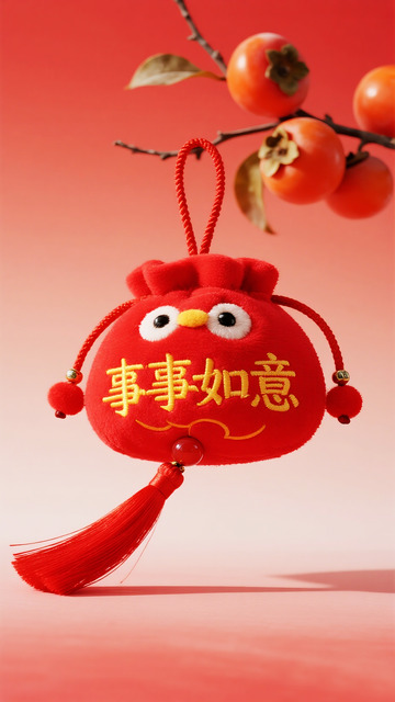 春节愤怒小鸟福袋挂饰