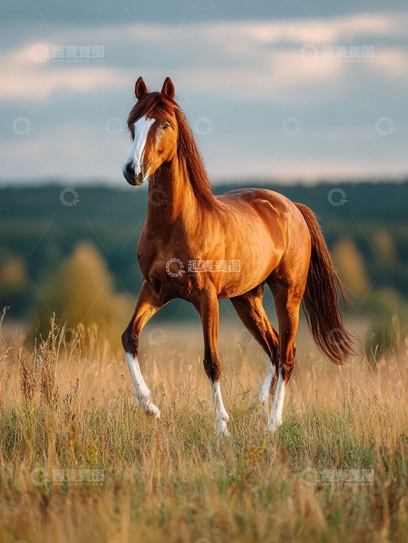 高清大图下载【趣麦麦图】阿拉伯马  挺拔 狂飙
