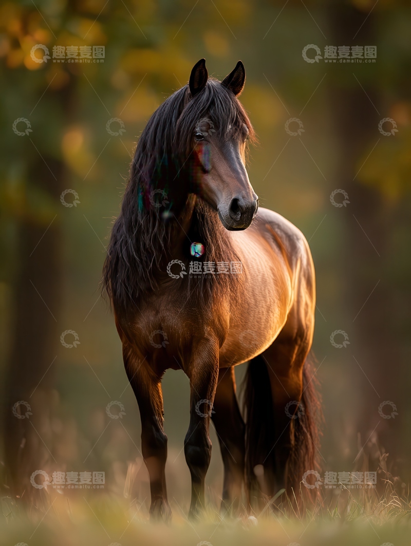 高清大图下载【趣麦麦图】纯血马  神骏 雕塑 
