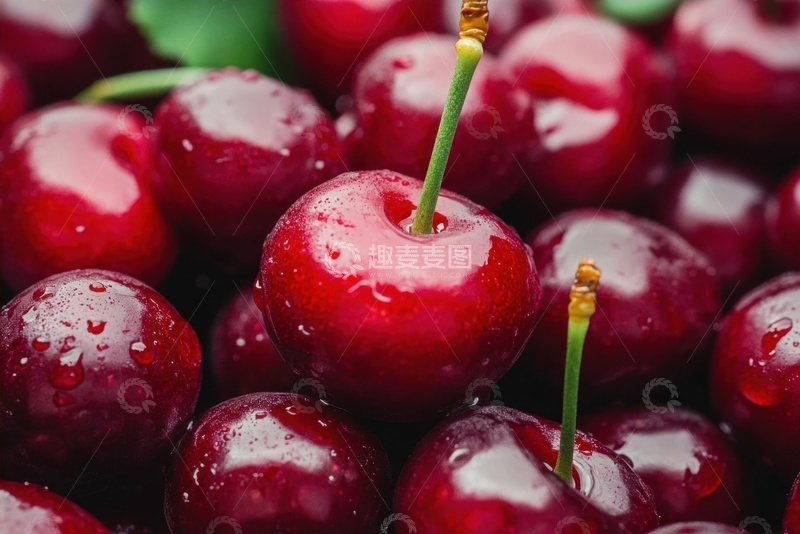 高清大图下载【趣麦麦图】一堆水嫩的红樱桃