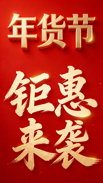 年货节钜惠来袭海报设计素材