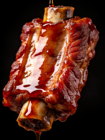 红烧排骨特写摄影2