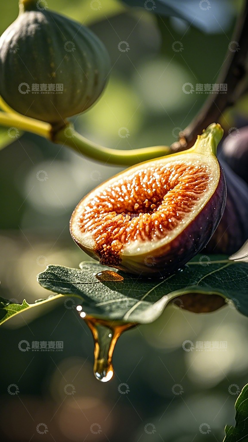 高清大图下载【趣麦麦图】新鲜无花果特写摄影