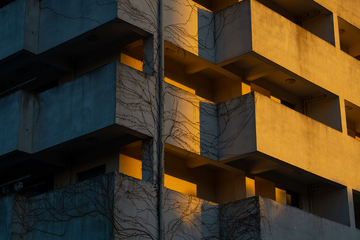 黄昏建筑光影艺术摄影作品