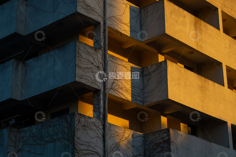 高清大图下载【趣麦麦图】黄昏建筑光影艺术摄影作品