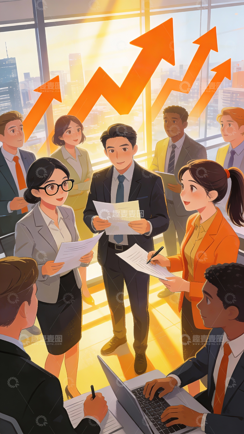 源文件下载【趣麦麦图】充满活力的职场人物群像1