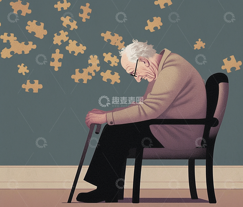 源文件下载【趣麦麦图】-阿兹海默老人2