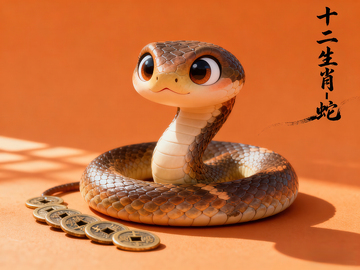 Q版十二生肖-蛇