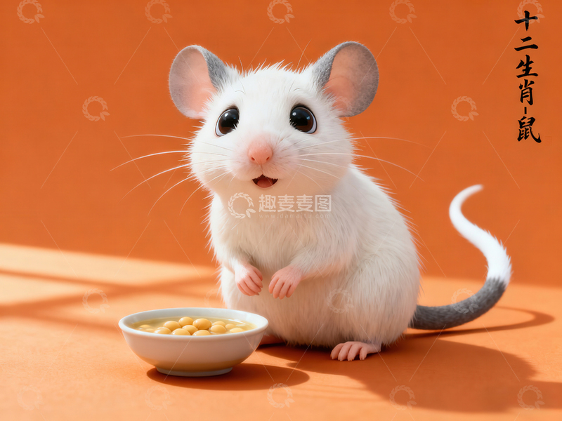 高清大图下载【趣麦麦图】Q版十二生肖-鼠
