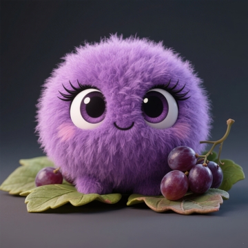 Q版水果系列-葡萄