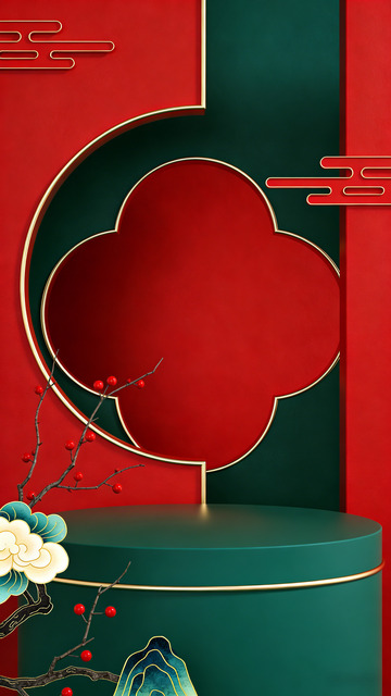 中式风格喜庆装饰图案设计