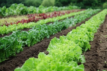 田地里种植的菠菜