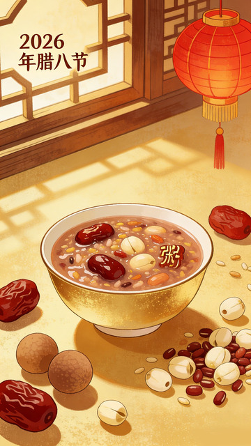 腊八节粥插画设计