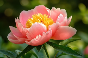 一朵杜丹花花卉植物