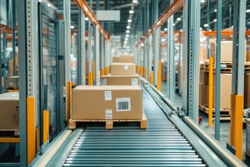 传送带上的货物