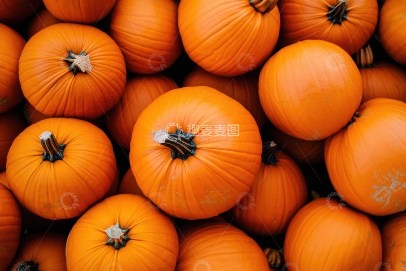 高清大图下载【趣麦麦图】-一堆南瓜特写摄影