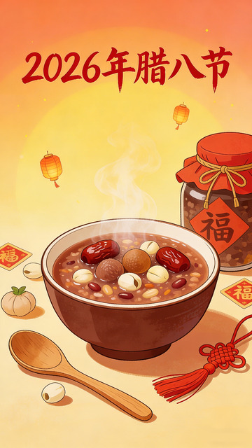 2026年腊八节节庆插画