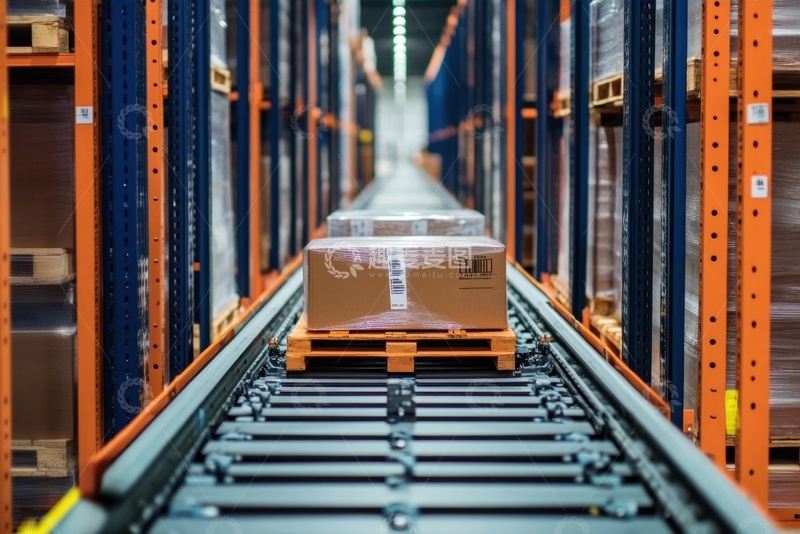 高清大图下载【趣麦麦图】-工厂里的传送带