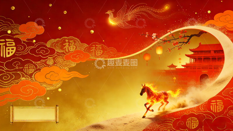 高清大图下载【趣麦麦图】2026春节主题海报KV-2