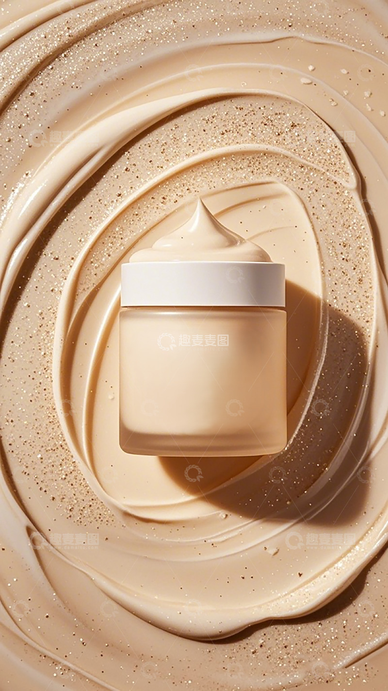高清大图下载【趣麦麦图】美妆产品粉底液广告素材
