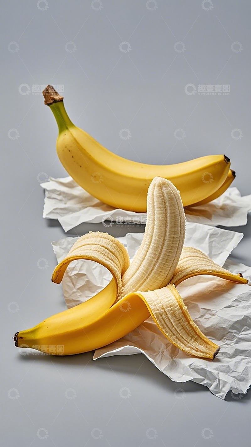 高清大图下载【趣麦麦图】简约风格香蕉摄影图片