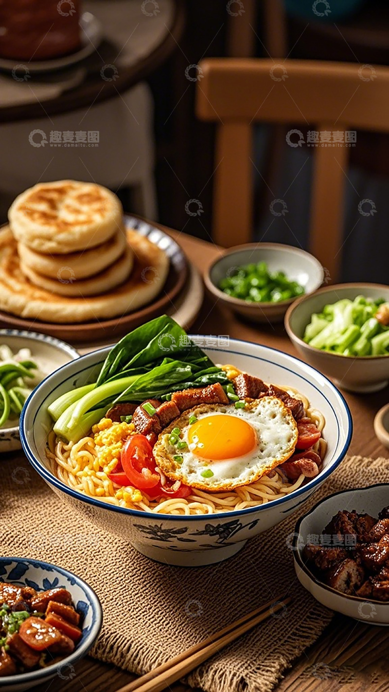 高清大图下载【趣麦麦图】中式美食面条盛宴