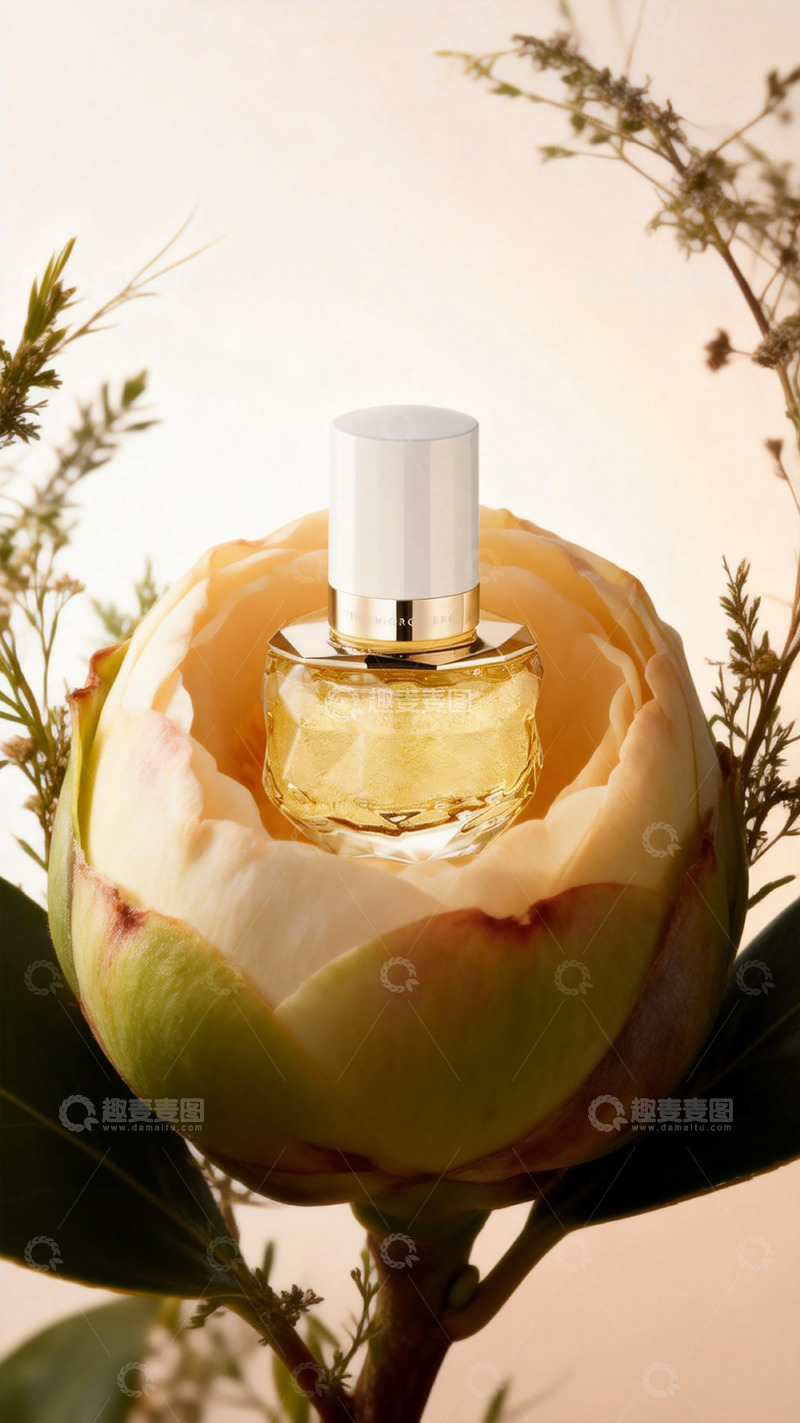高清大图下载【趣麦麦图】香水与花朵艺术摄影