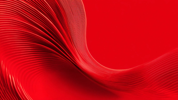 红色抽象曲线艺术设计素材