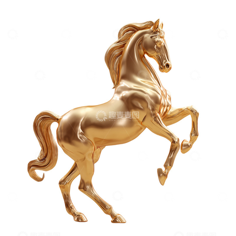 高清大图下载【趣麦麦图】华丽金属马的艺术魅力