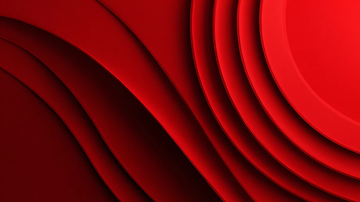 红色曲线抽象图案背景