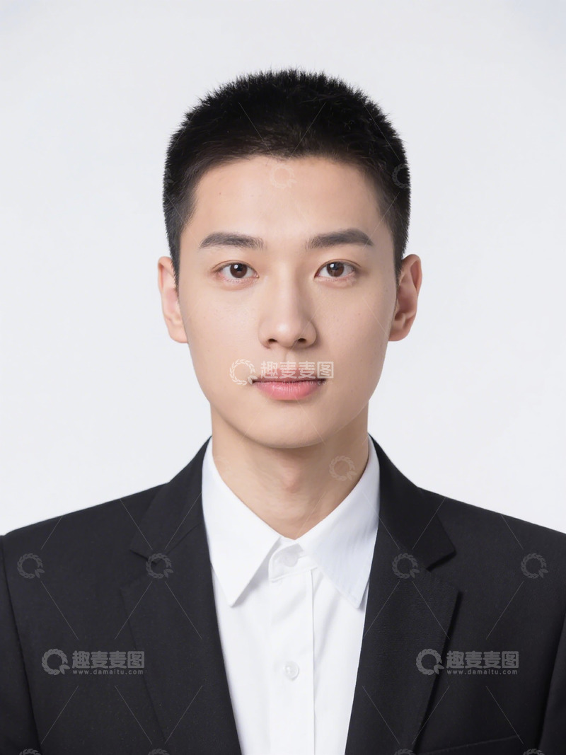 高清大图下载【趣麦麦图】正装青年标准肖像摄影