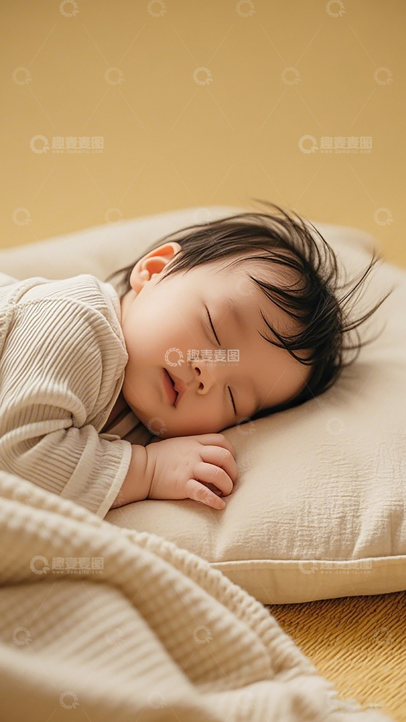 高清大图下载【趣麦麦图】温馨宝宝午睡生活照