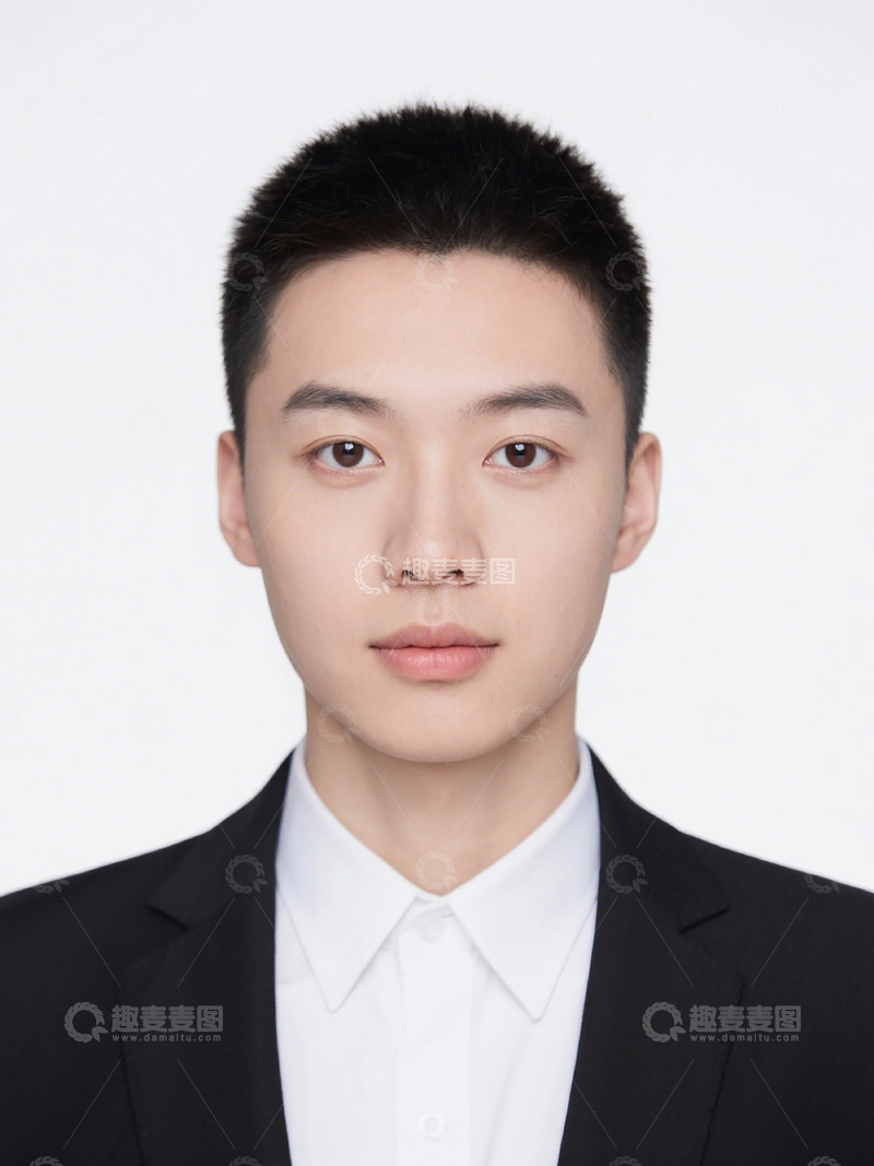 高清大图下载【趣麦麦图】正装青年证件照男士标准像
