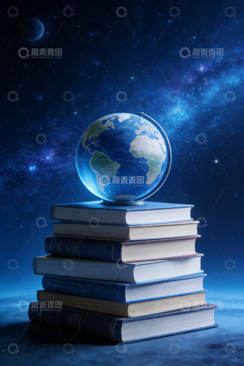 高清大图下载【趣麦麦图】星空图书知识探索