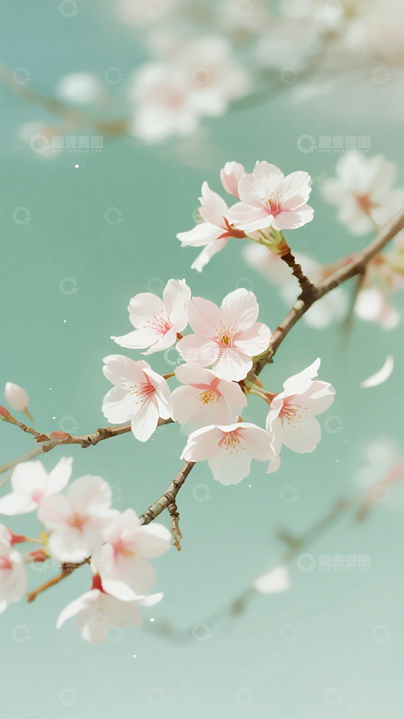 高清大图下载【趣麦麦图】樱花特写清新壁纸