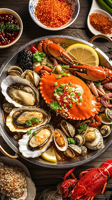 海鲜大餐美味丰盛