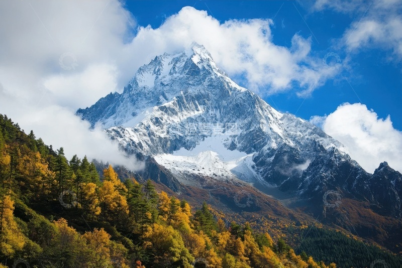 高清大图下载【趣麦麦图】远山高山森林美景