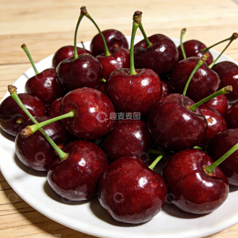 高清大图下载【趣麦麦图】新鲜车厘子水果摄影图