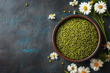 一碗新鲜的绿豆